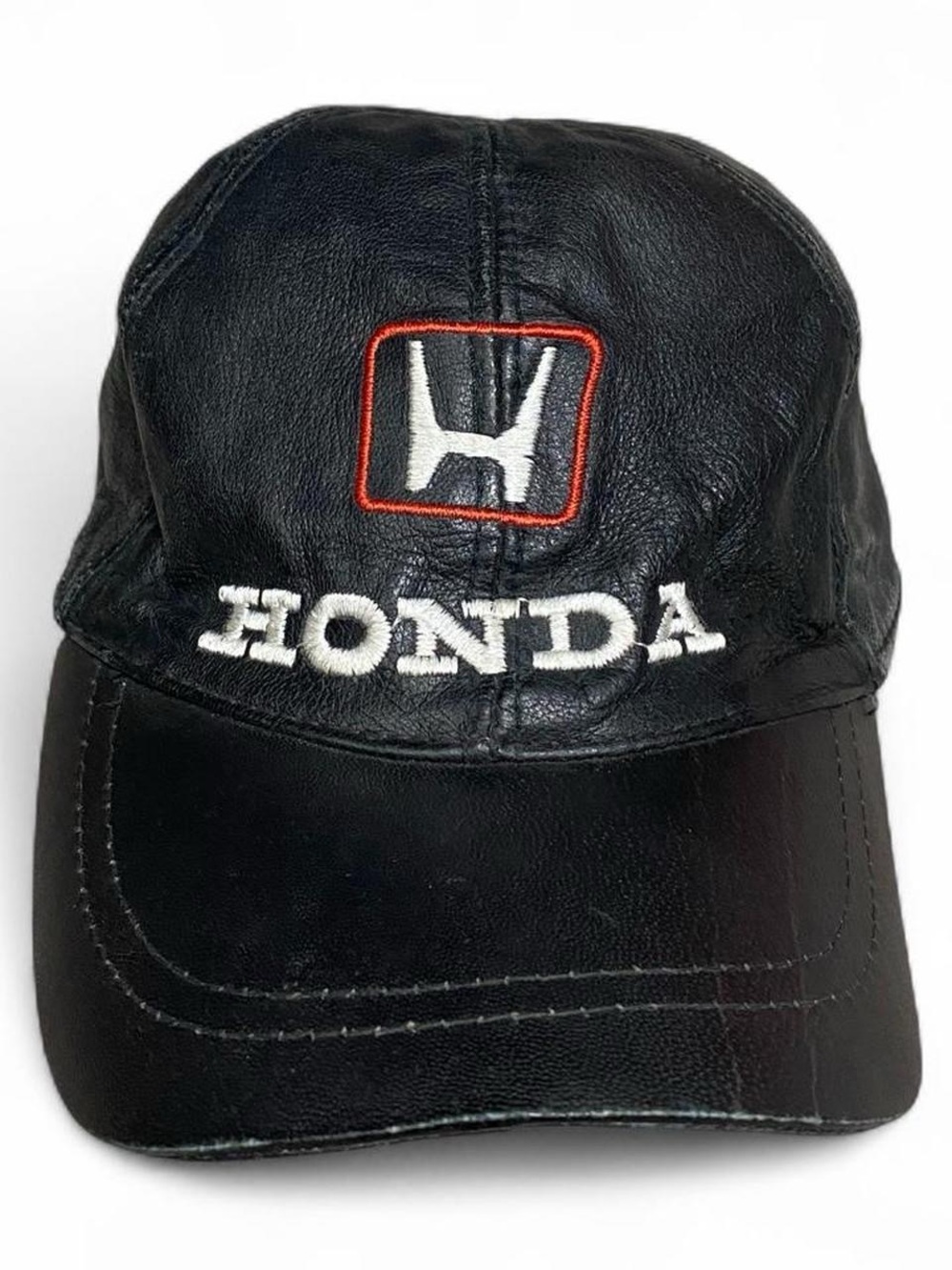 Vintage‎ Honda real leather black hat
